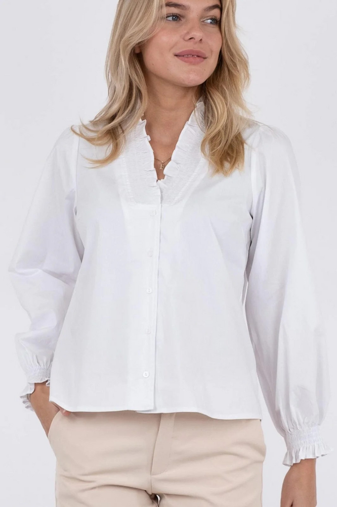 Brielle Solid Shirt-Skjorte-Neo Noir-Aandahls