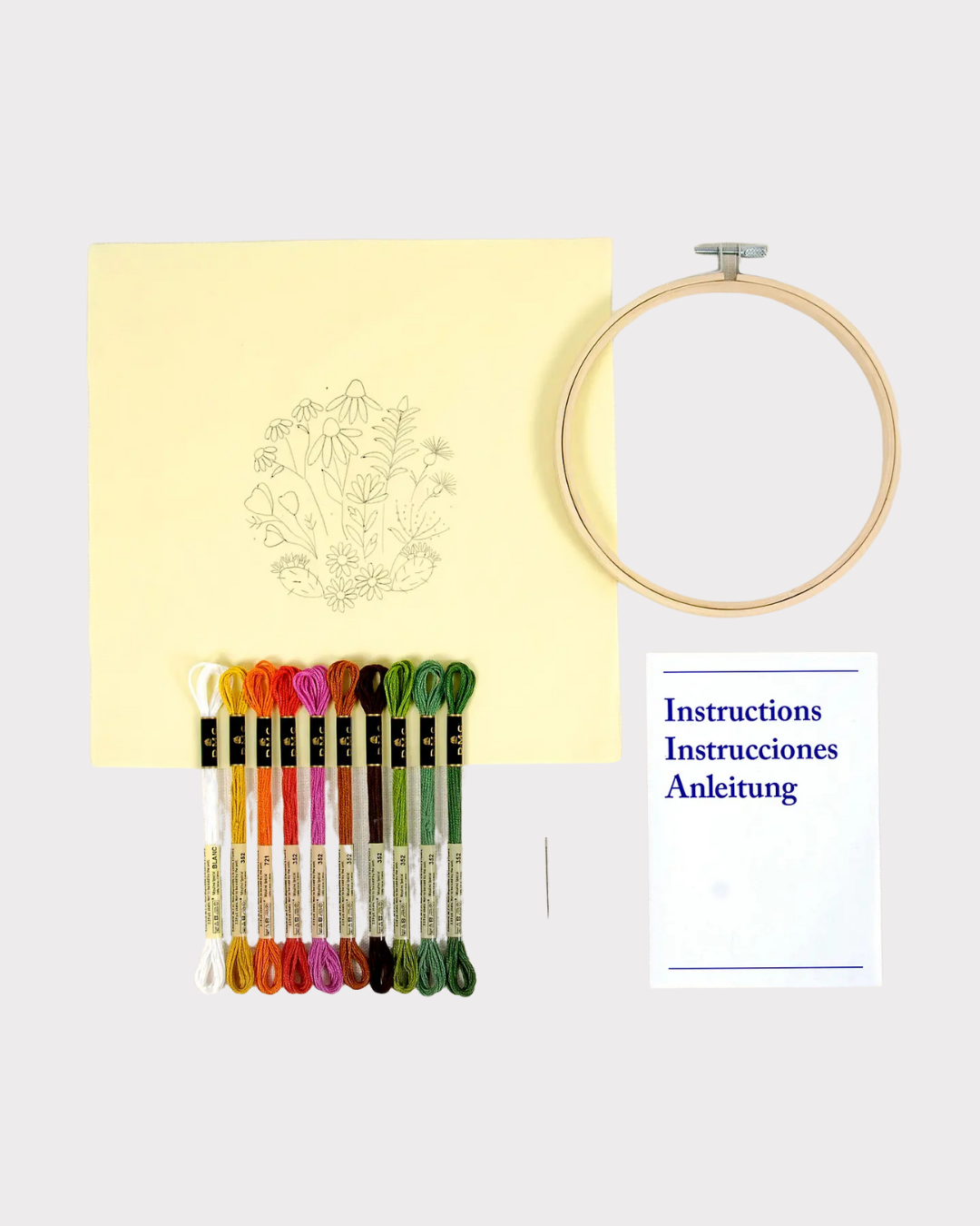 Broderi kit m ramme-Garn & Broderi-0 - Villy-Aandahls
