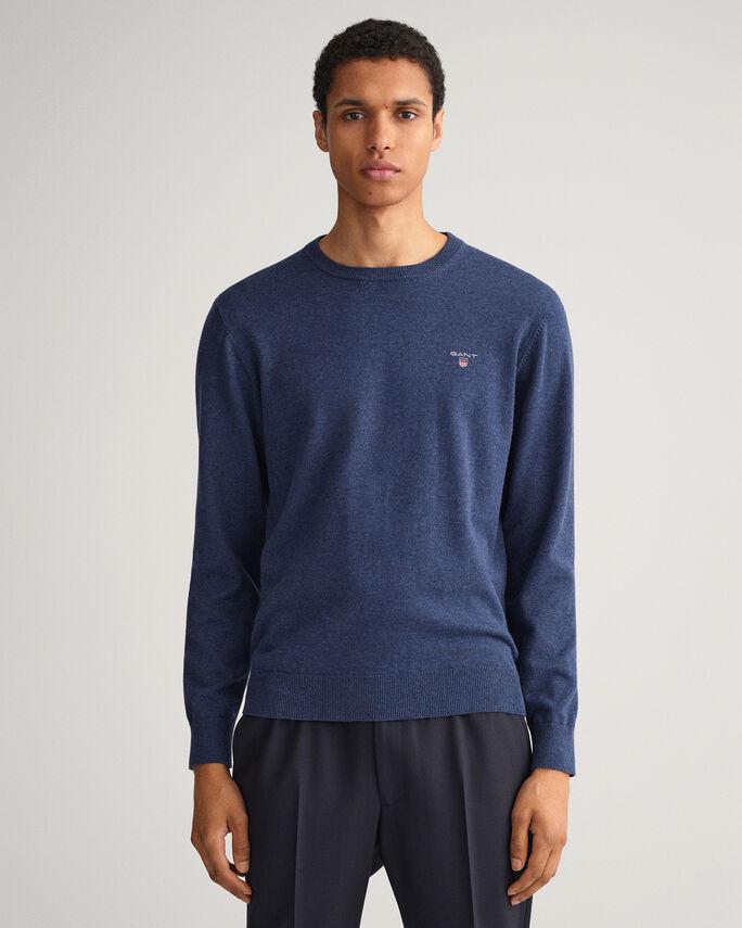 CLASSIC COTTON C-NECK-Strikk-Gant-Aandahls