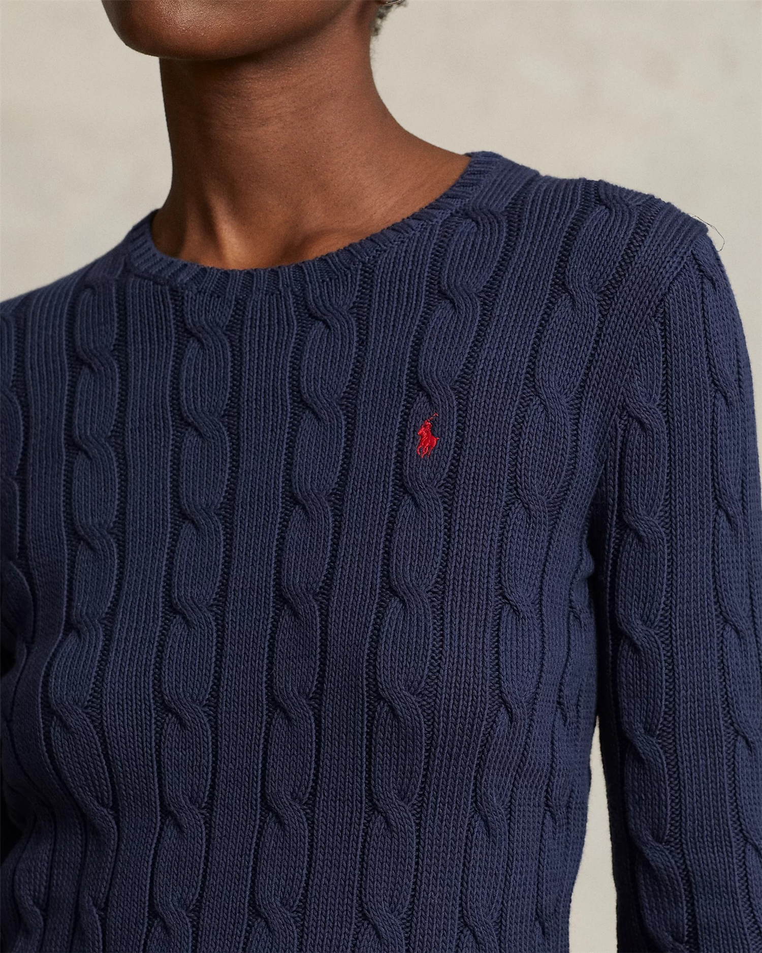Cable knit crewneck NOOS-Genser-Polo Ralph Lauren-Aandahls