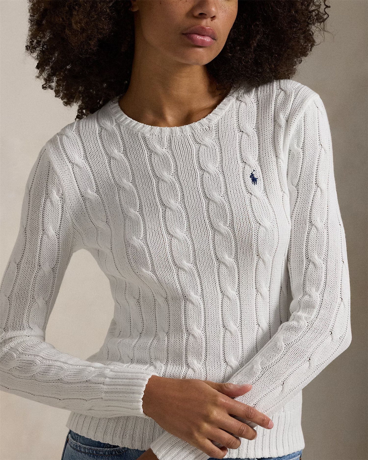 Cable knit crewneck NOOS-Genser-Polo Ralph Lauren-Aandahls