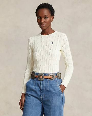 Cable knit crewneck NOOS-Genser-Polo Ralph Lauren-Aandahls