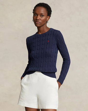 Cable knit crewneck NOOS-Genser-Polo Ralph Lauren-Aandahls