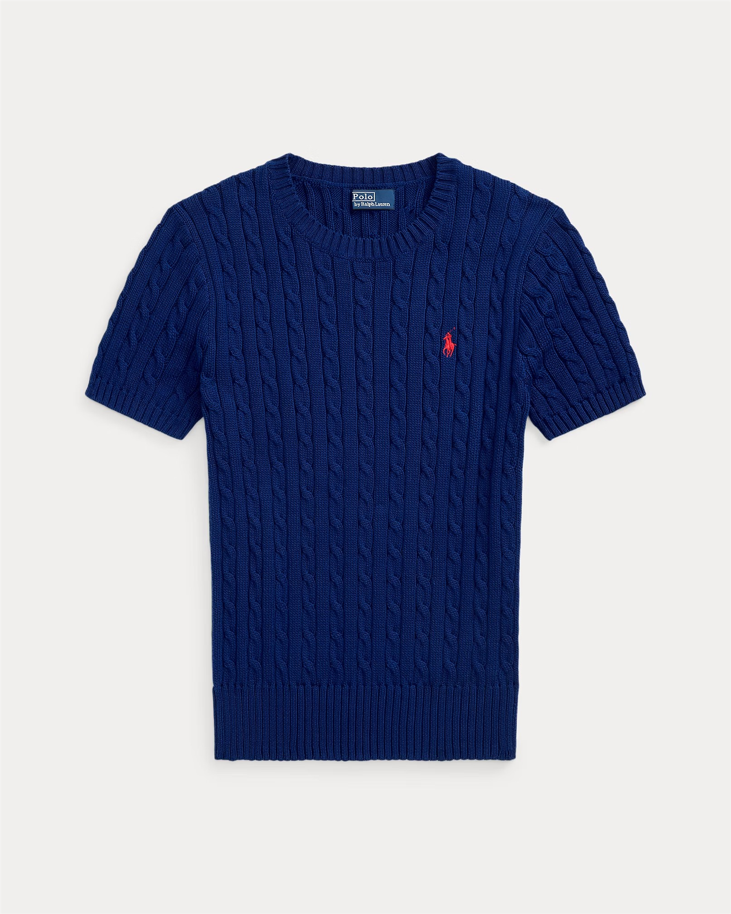 Cable knit ss pullover-Genser-Polo Ralph Lauren-Aandahls