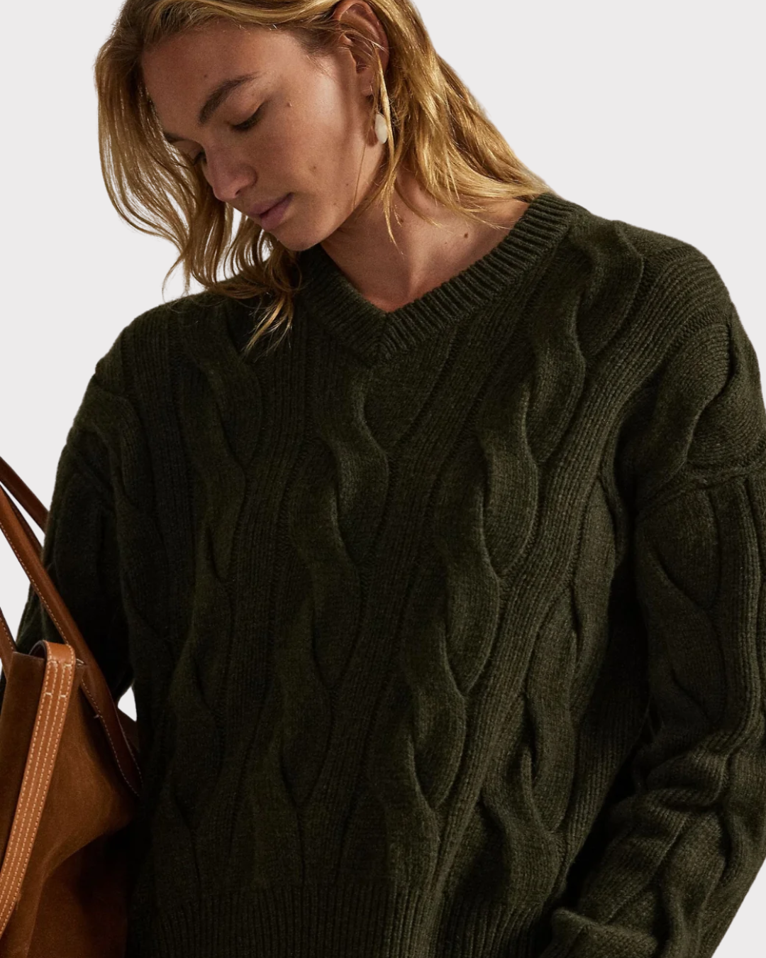 Cable knit wool-cashmere-Genser-Polo Ralph Lauren-Aandahls