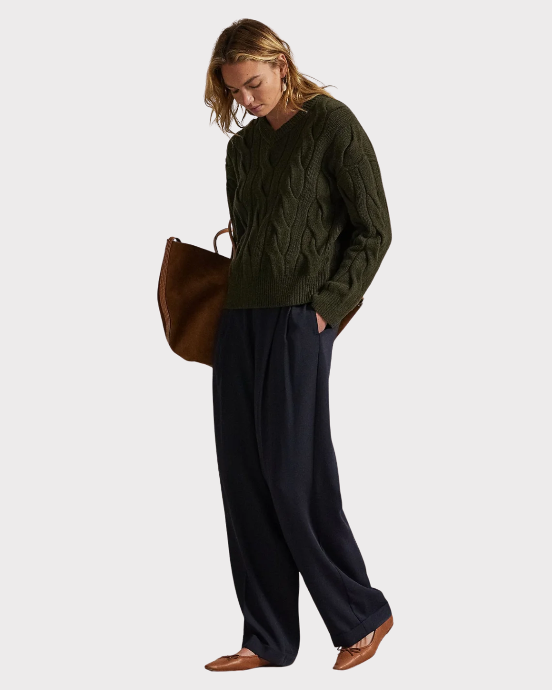 Cable knit wool-cashmere-Genser-Polo Ralph Lauren-Aandahls