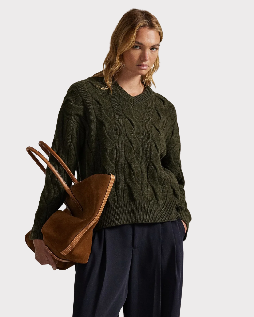 Cable knit wool-cashmere-Genser-Polo Ralph Lauren-Aandahls