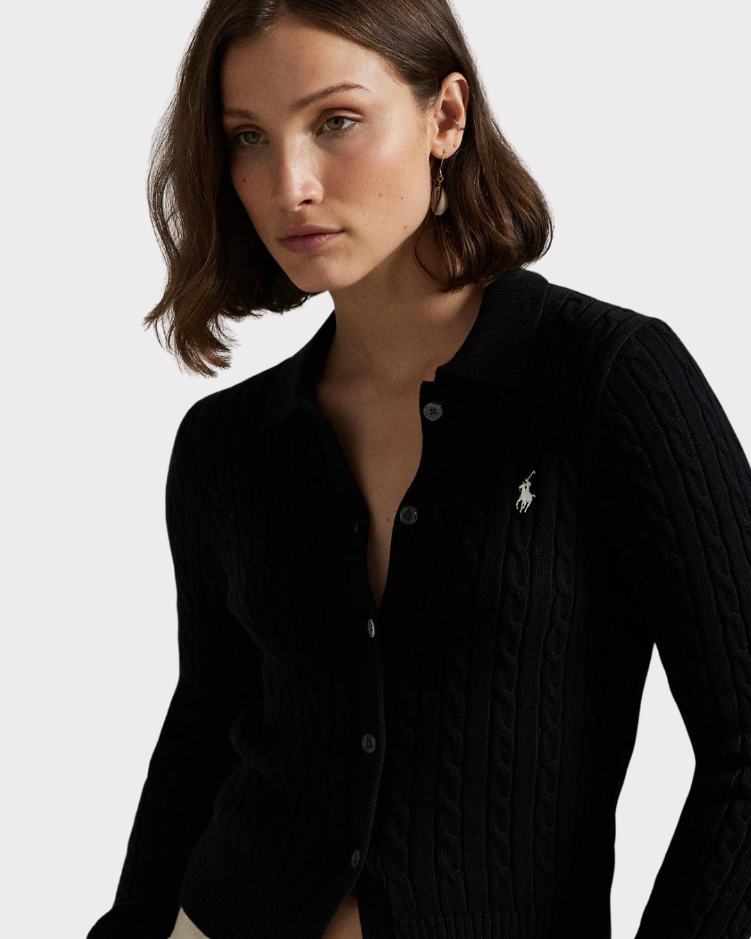 Cable sweater cardigan-CARDIGAN-Polo Ralph Lauren-Aandahls