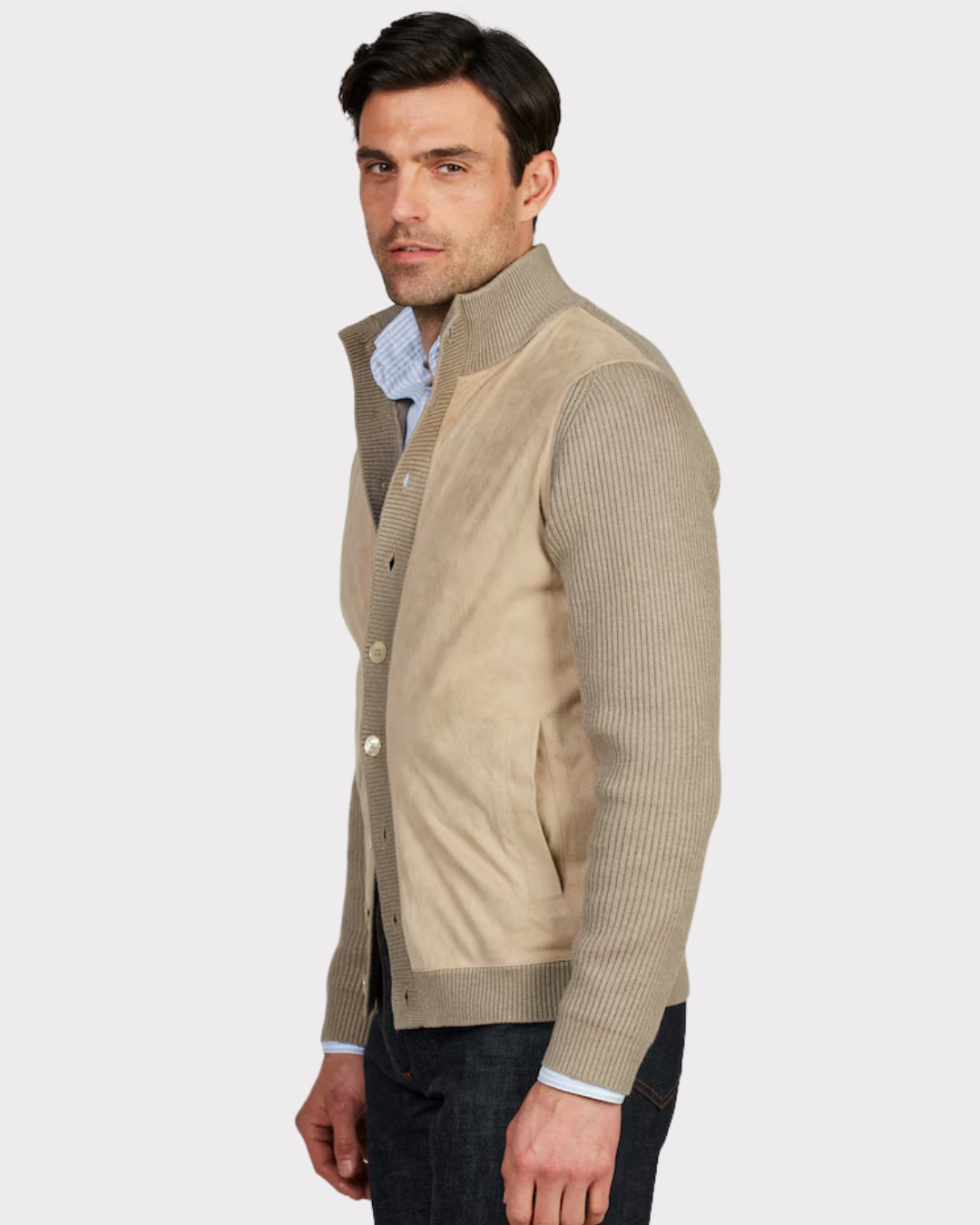 Cardigan Knitted Hybrid-Cardigan-Stenströms-Aandahls