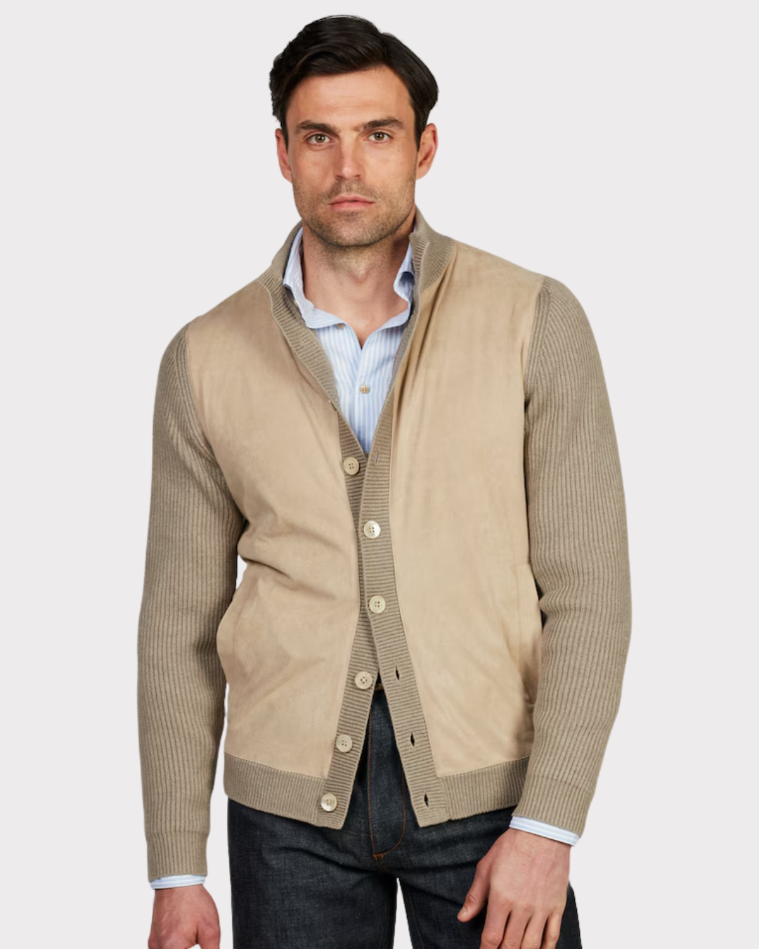 Cardigan Knitted Hybrid-Cardigan-Stenströms-Aandahls