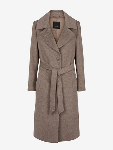 Cashmere coat clareta belt-Yttertøy-SAND-Aandahls