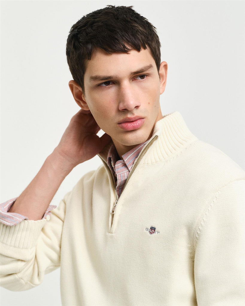 Casual cotton half zip-Genser-Gant-Aandahls