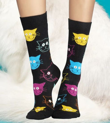 Cat Sock 36-40-Strømper-Happy Socks-Aandahls