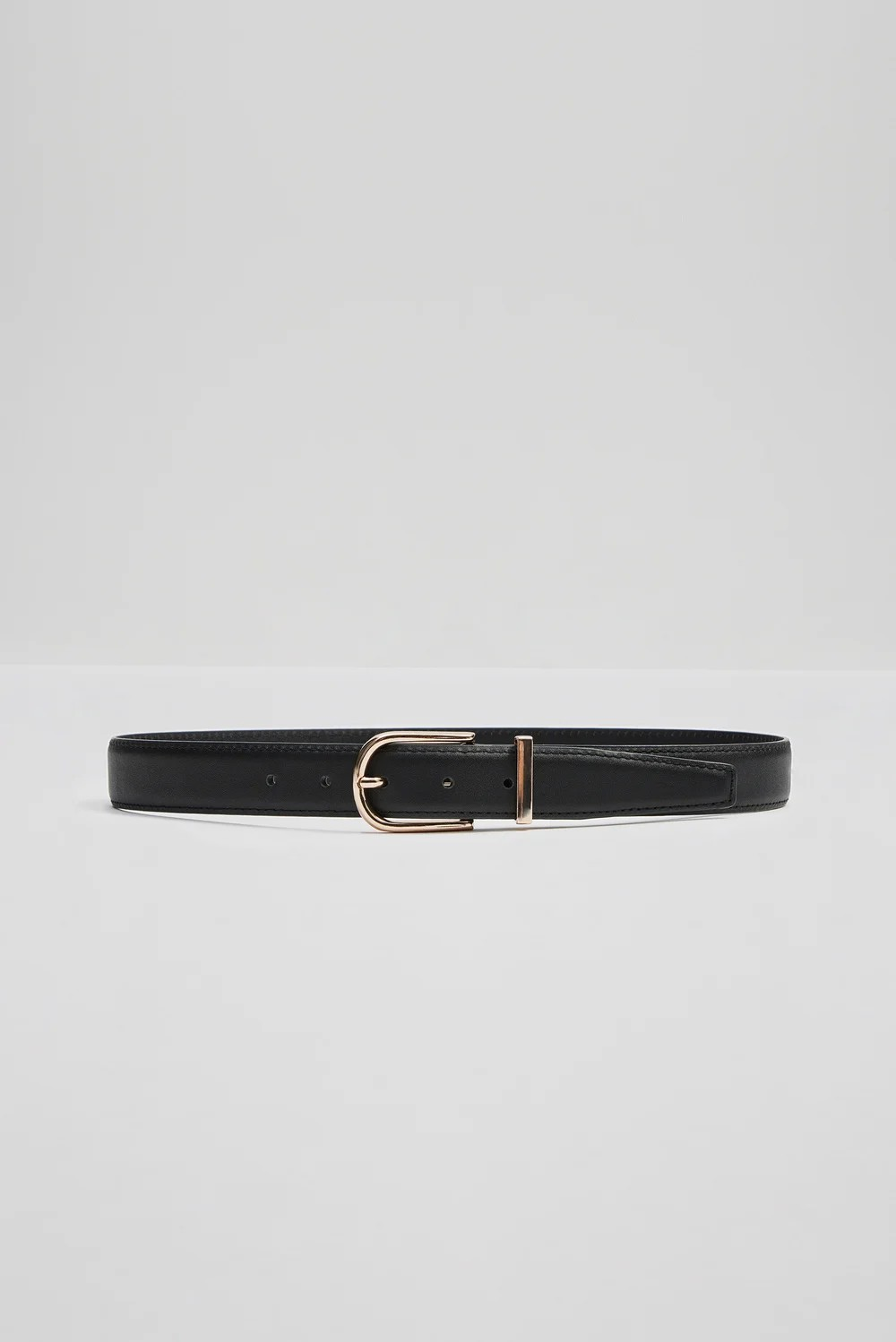 Charlie rounded buckle leather belt-Belter-By Malina-Aandahls