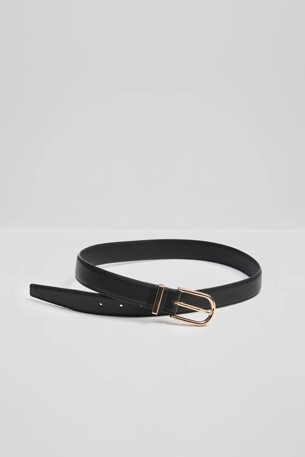 Charlie rounded buckle leather belt-Belter-By Malina-Aandahls