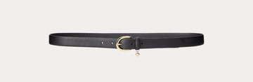 Charm crosshatch leatherbelt-Belter-Polo Ralph Lauren-Aandahls