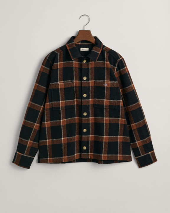 Checked shield overshirt-Jakke-Gant-Aandahls