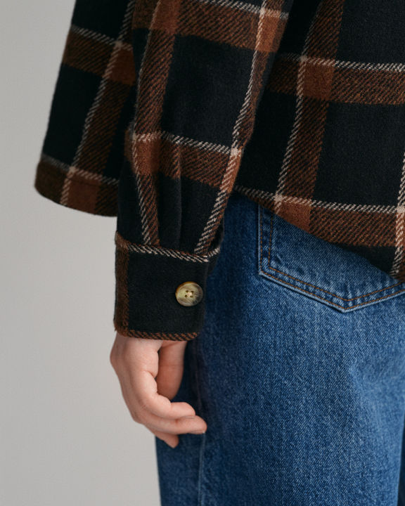Checked shield overshirt-Jakke-Gant-Aandahls