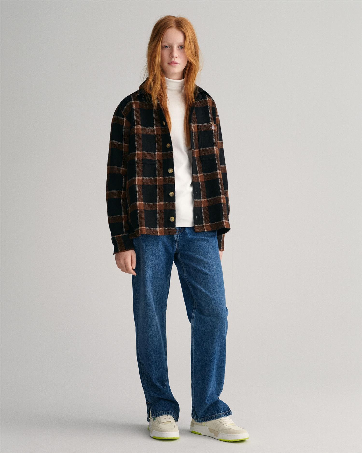 Checked shield overshirt-Jakke-Gant-Aandahls