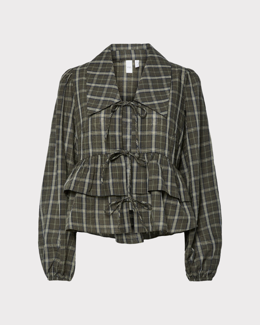 Cinna Ls Tie Top - Ex-Topper-Y.A.S-Aandahls
