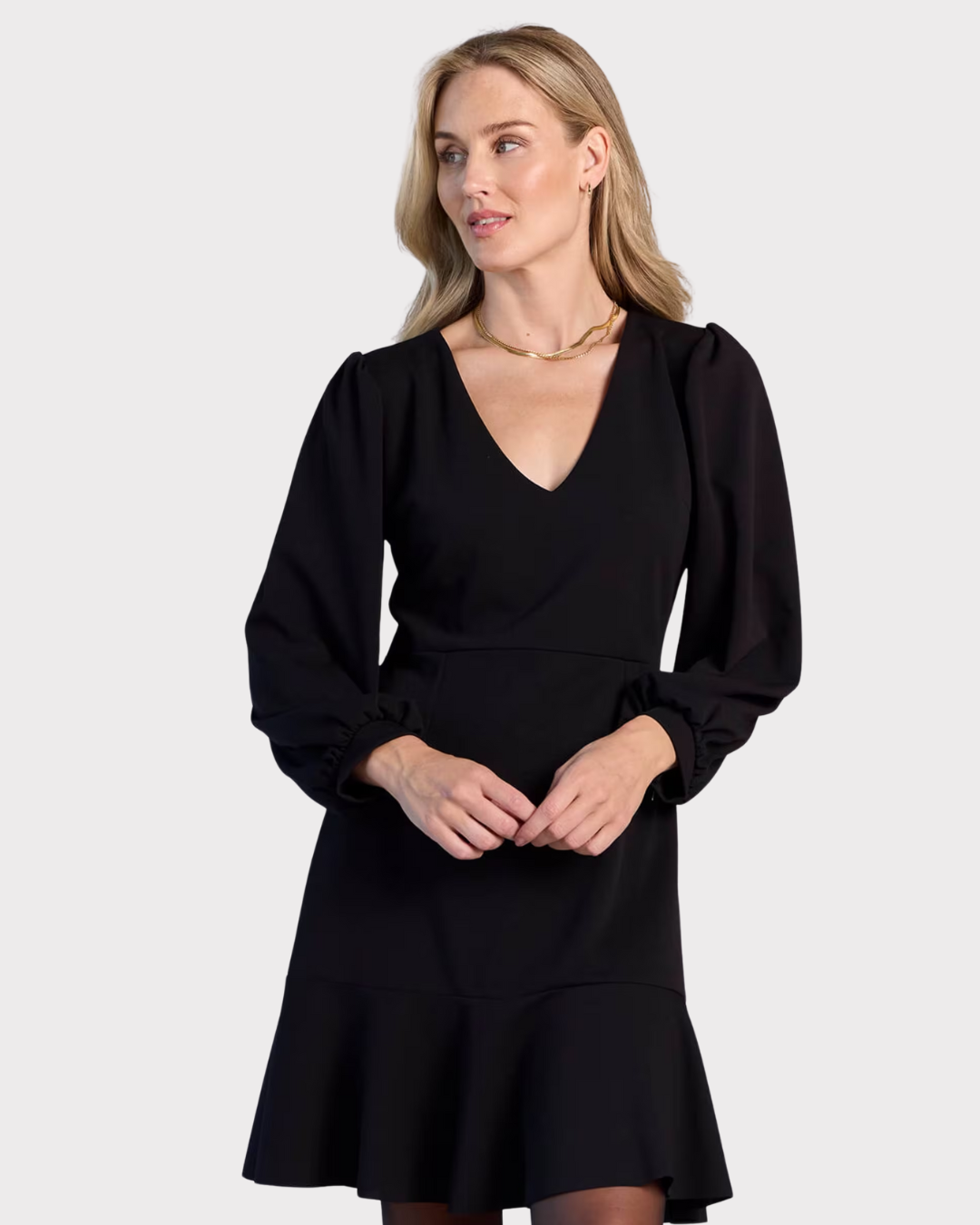 Cissy V L/S Scuba Crepe-Kjole-Floyd-Aandahls