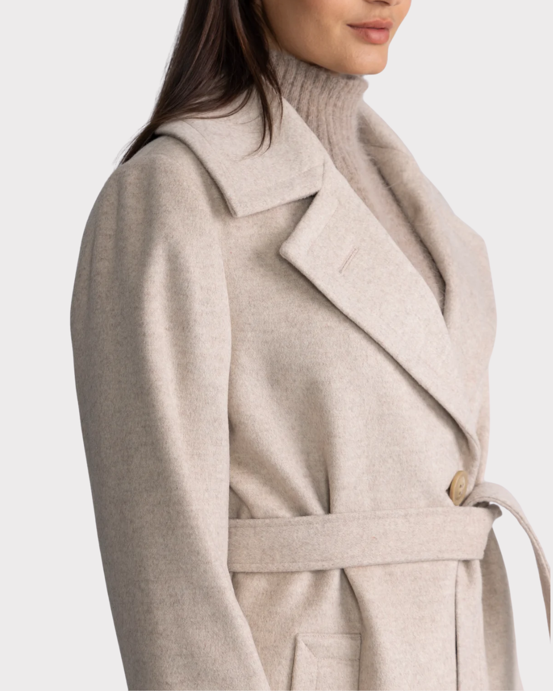 Clareta Belt long-Ytterjakker-SAND-Aandahls