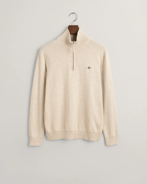 Classic Cotton Half Zip-Strikk-Gant-Aandahls