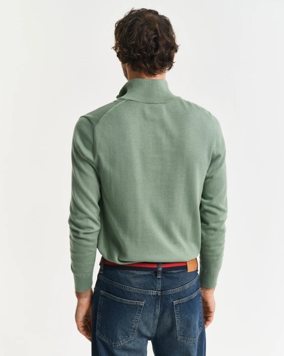 Classic Cotton Half Zip-Strikk-Gant-Aandahls