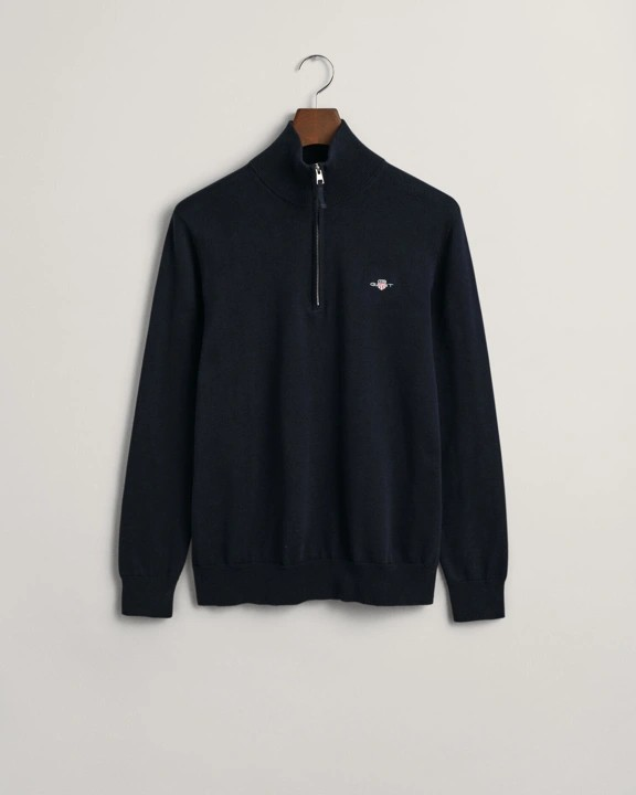 Classic Cotton Half Zip-Strikk-Gant-Aandahls