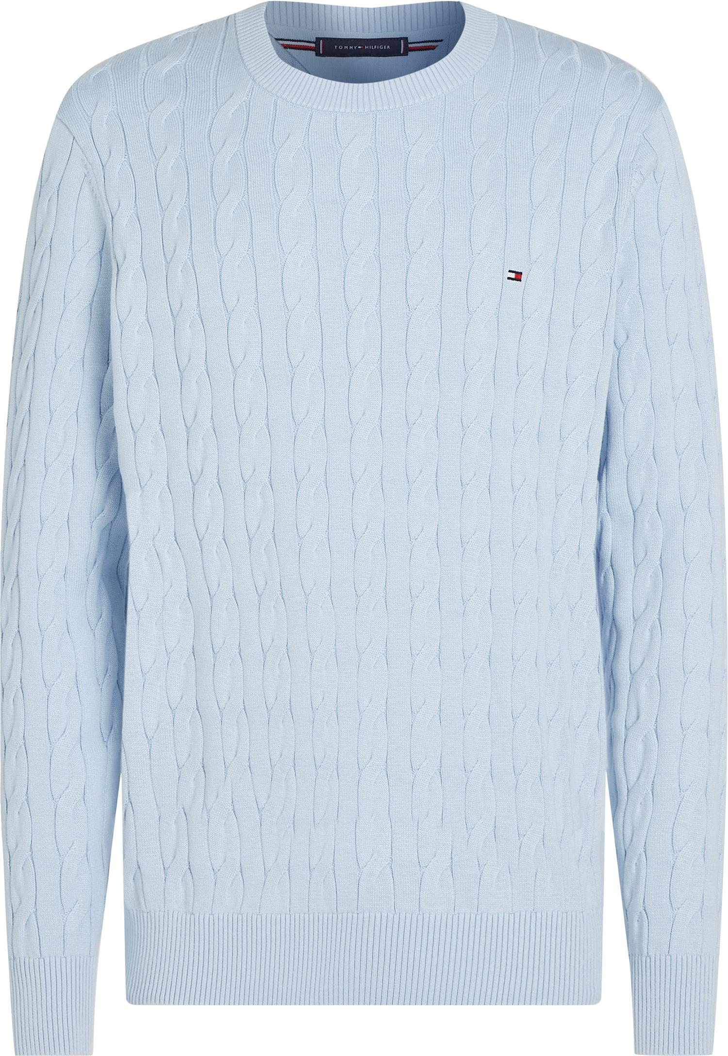 Classic cotton cable crew neck-Genser-Tommy Hilfiger-Aandahls