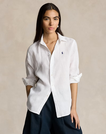 Classic fit linen shirt-Skjorte-Polo Ralph Lauren-Aandahls