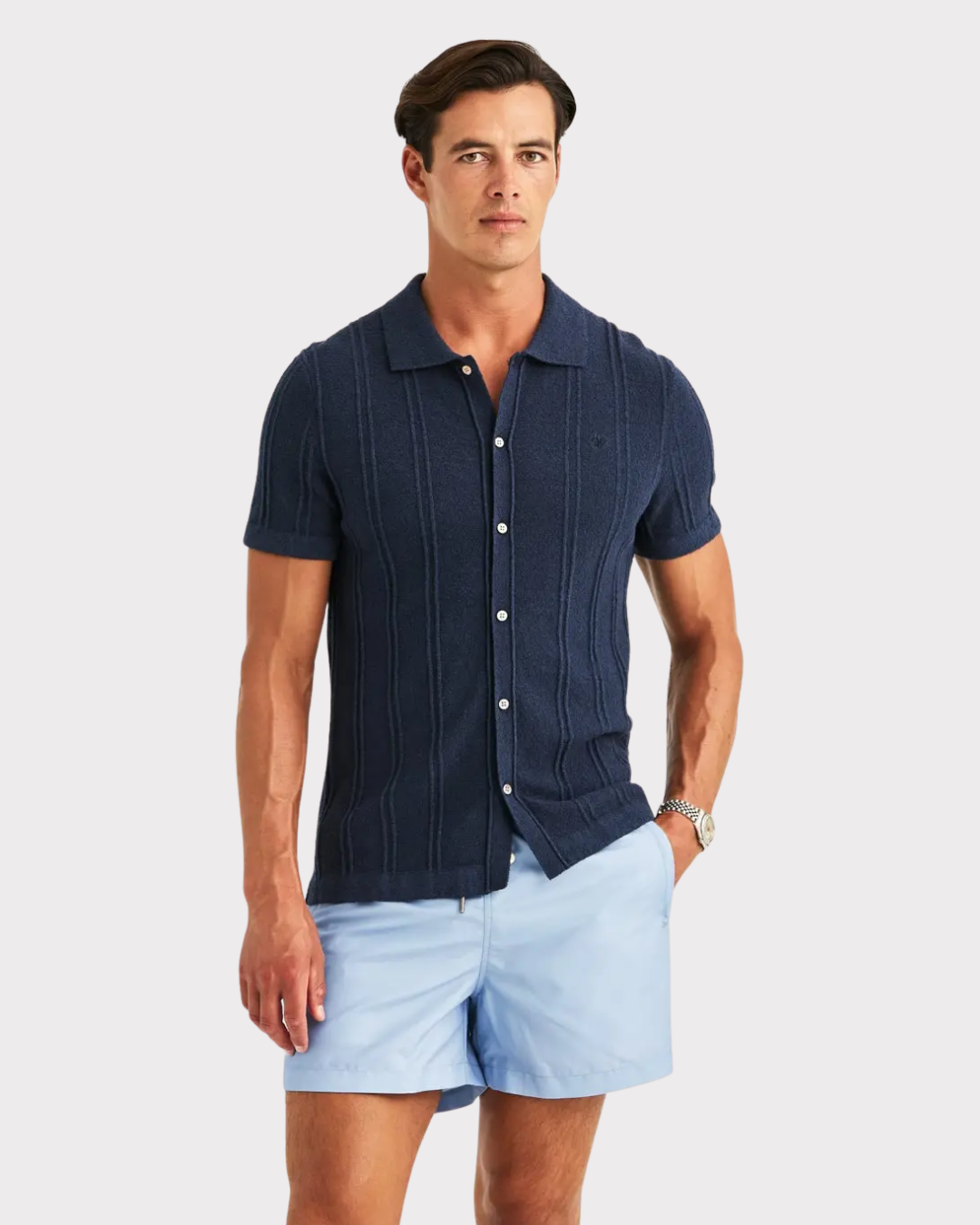 Clayton Knitted SS Shirt-Skjorte-Morris-Aandahls