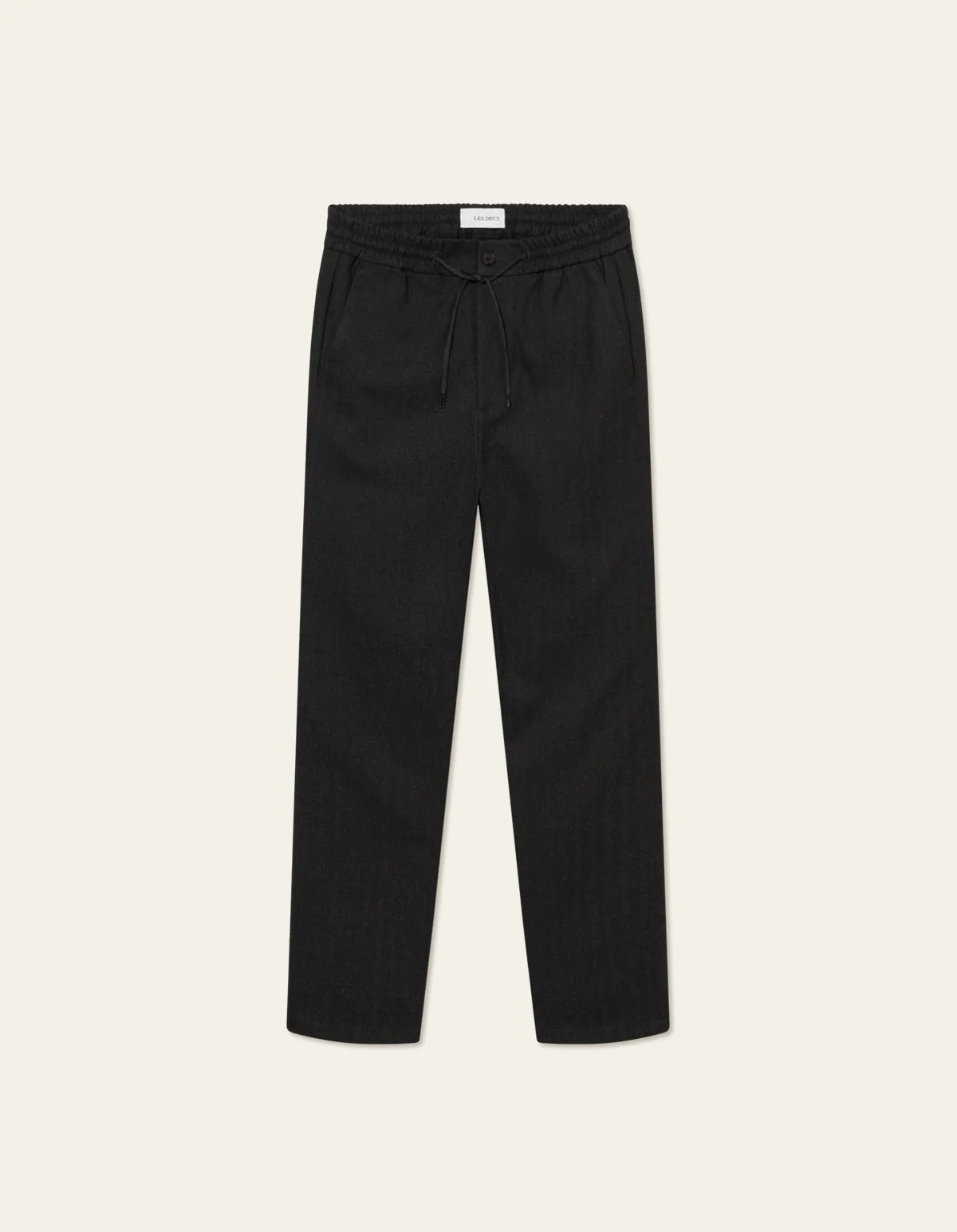 Como Herringbone Tapered Drawstring Pants-Bukse-Les Deux-Aandahls