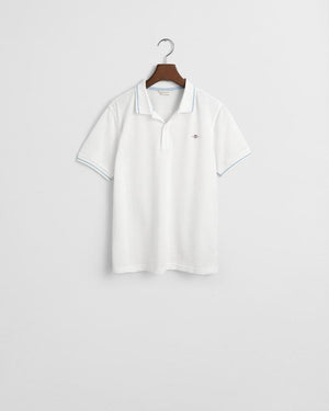 Contrast tipping ss pique ru-T-shirt-Gant-Aandahls