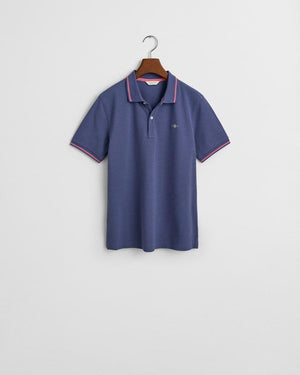 Contrast tipping ss pique ru-T-shirt-Gant-Aandahls