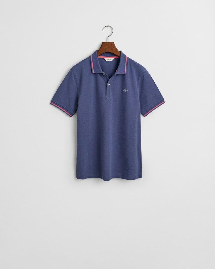 Contrast tipping ss pique ru-T-shirt-Gant-Aandahls