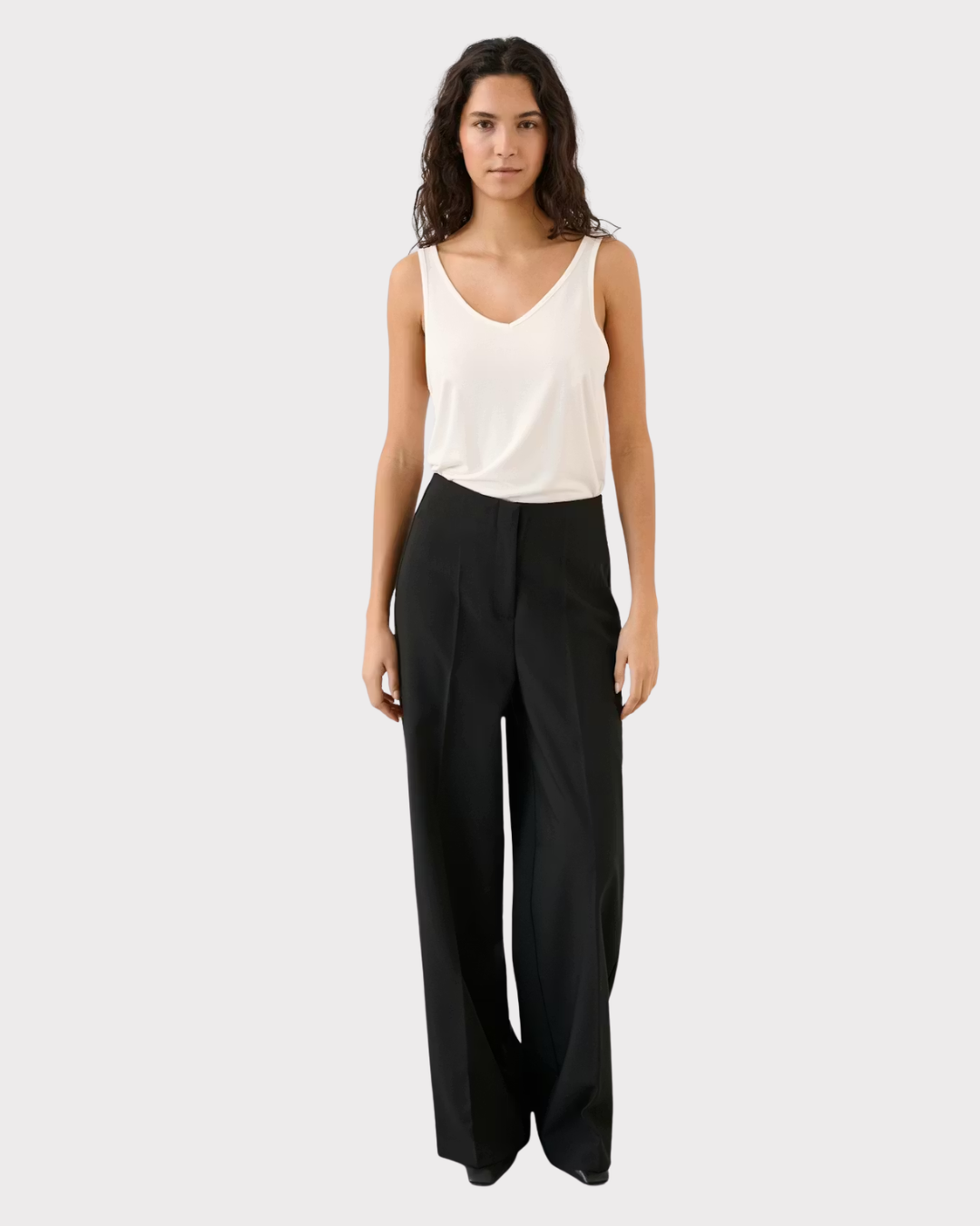 Corinne Wide Long Pants-Bukse-Soaked in Luxury-Aandahls