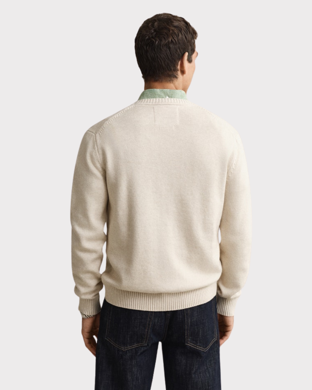 Cotton Blend C-Neck-Genser-Gant-Aandahls