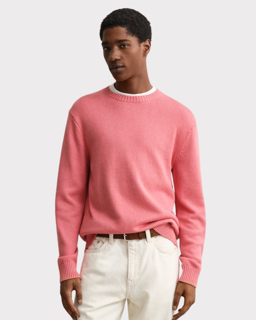 Cotton Blend C-Neck-Genser-Gant-Aandahls