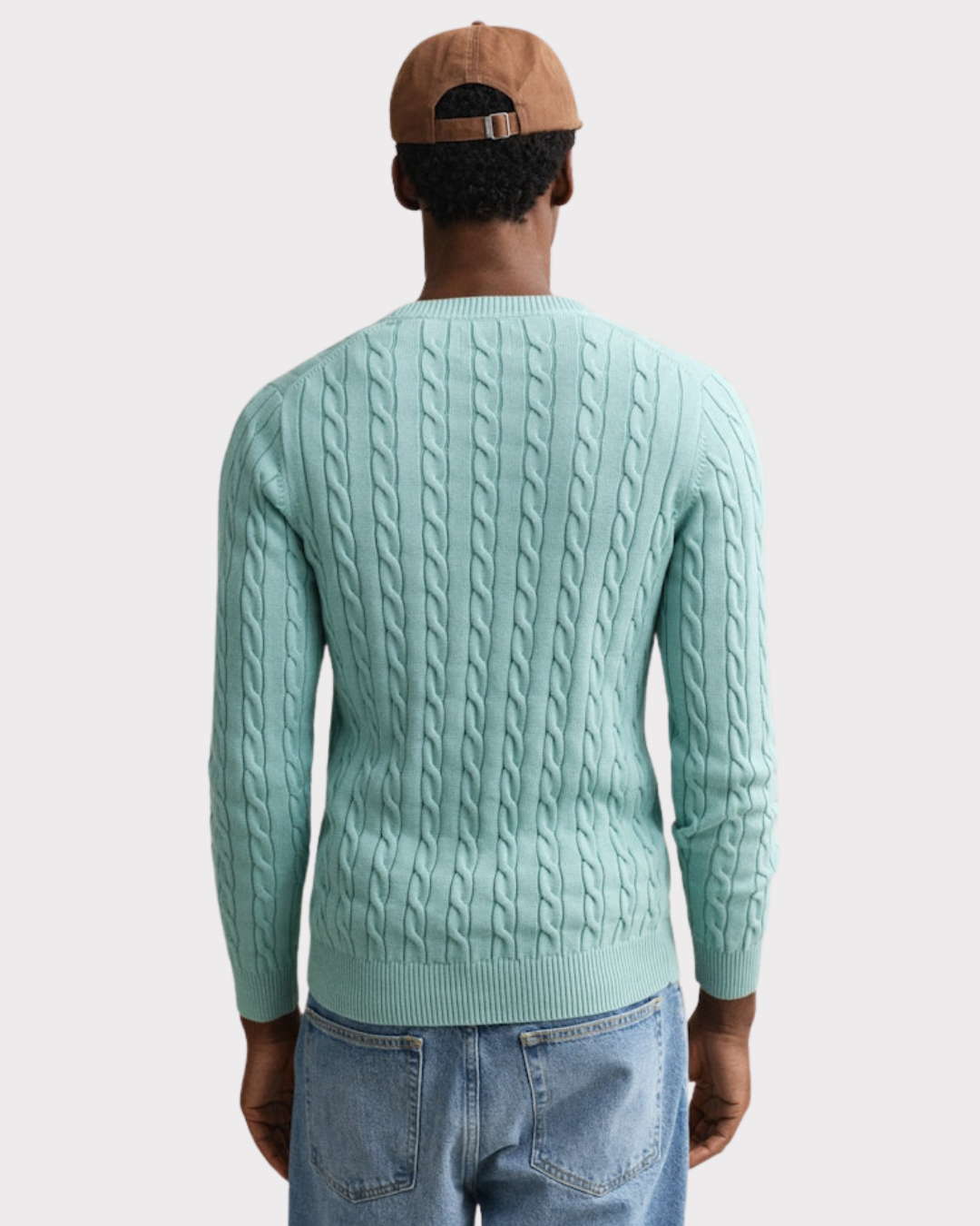 Cotton Cable C-Neck-Genser-Gant-Aandahls