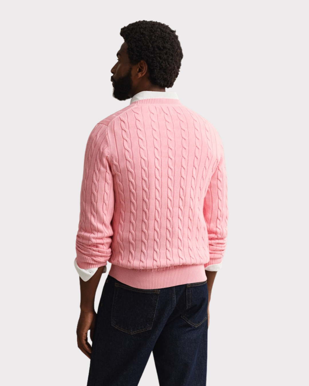 Cotton Cable C-Neck-Genser-Gant-Aandahls