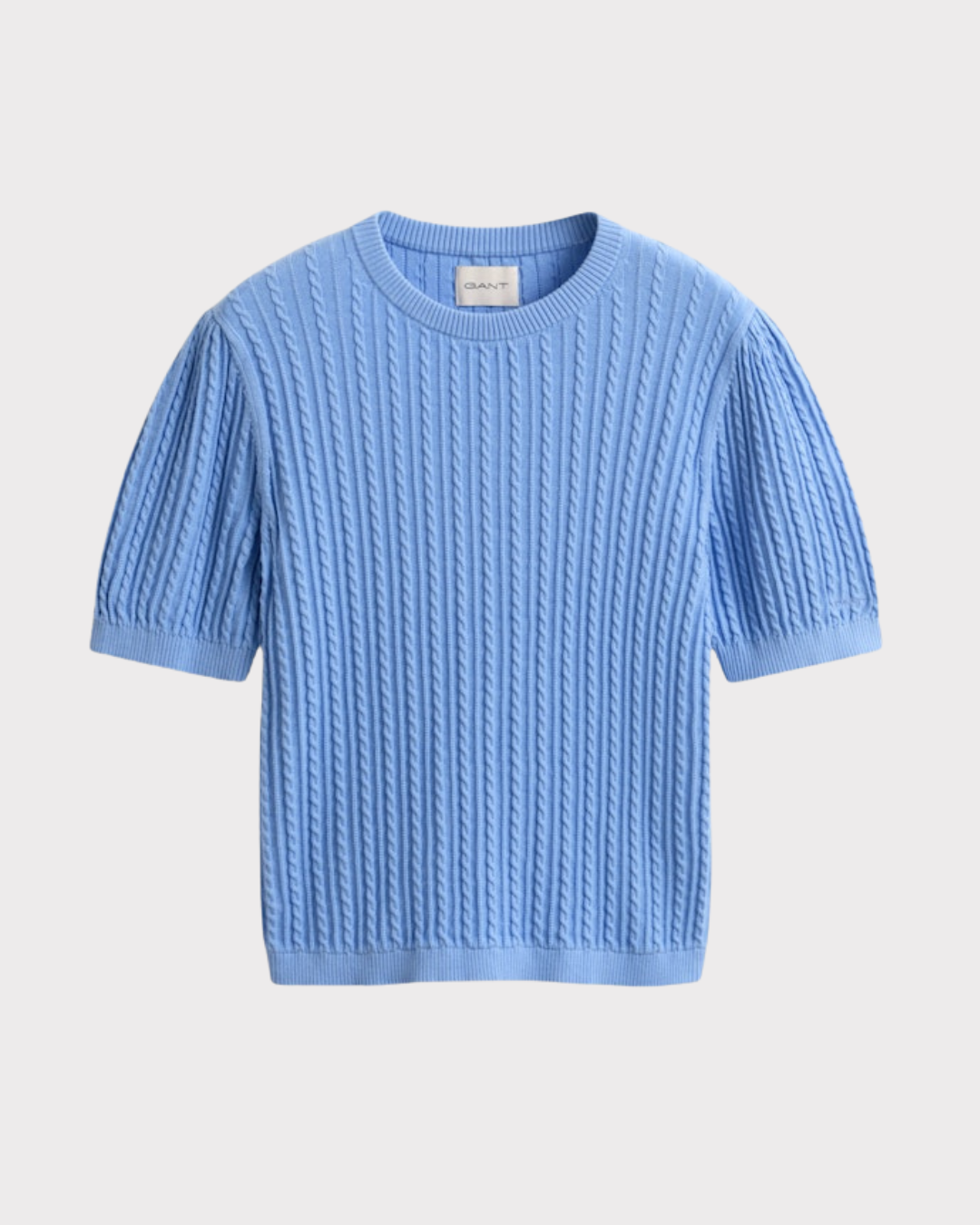 Cotton Cable C-Neck Ss-Genser-Gant-Aandahls