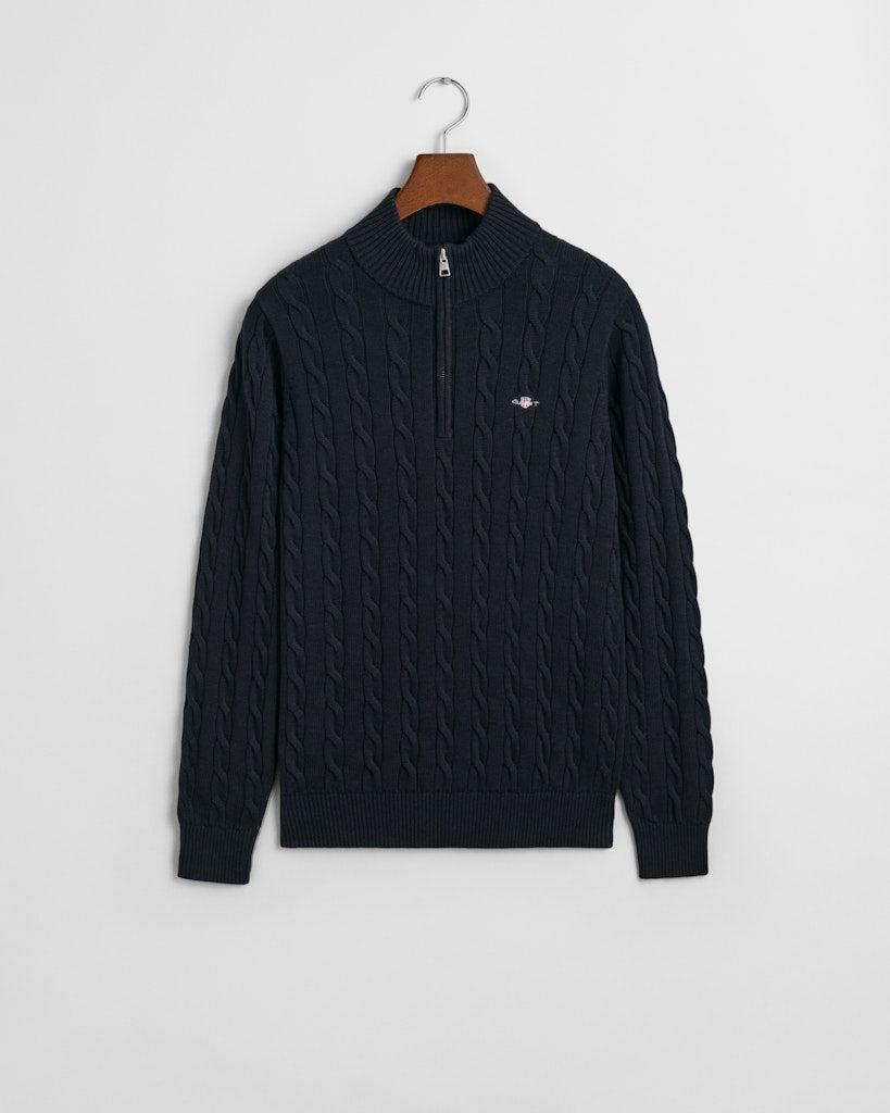 Cotton Cable Half Zip-Genser-Gant-Aandahls