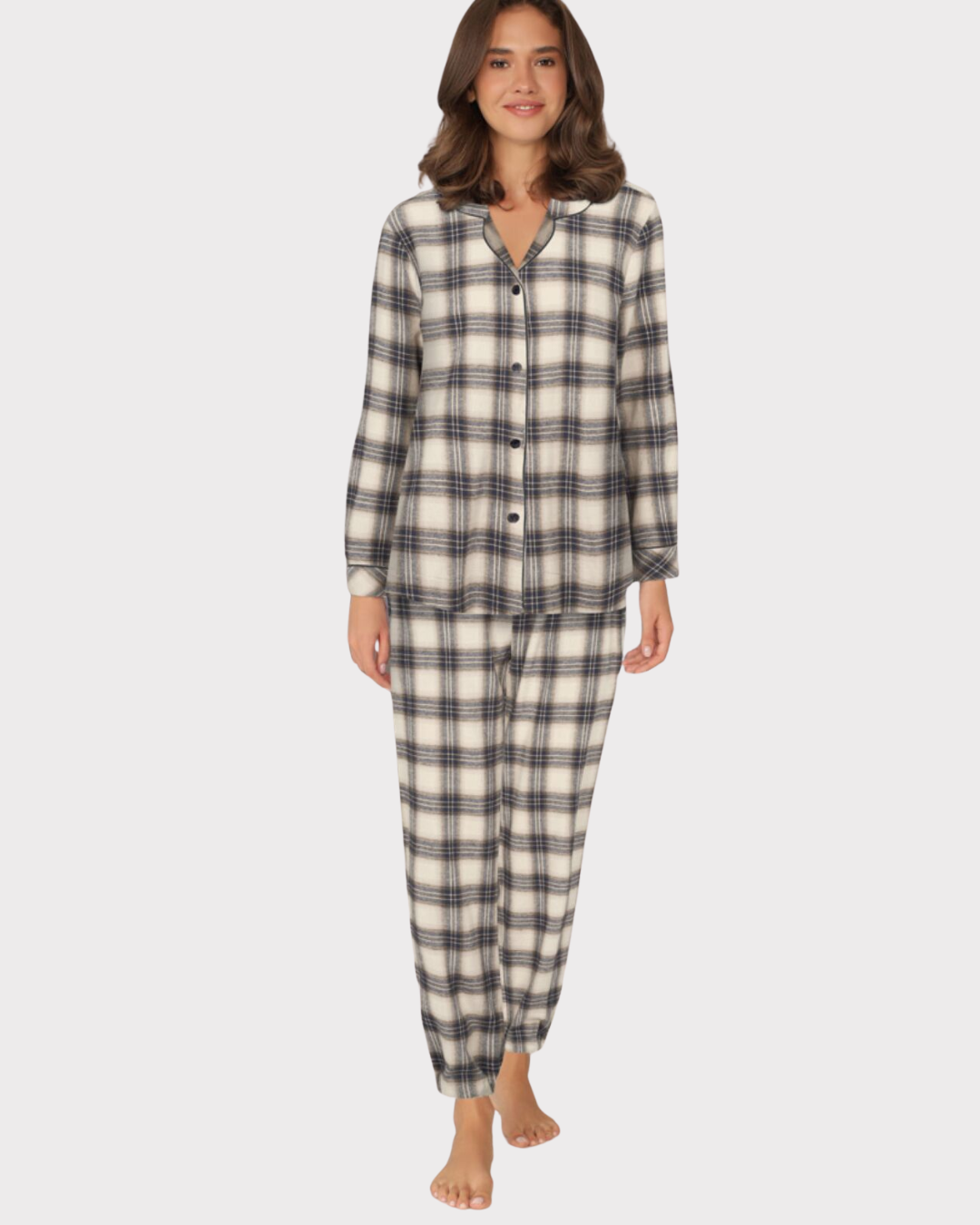 Cotton Flannel Pyjamas-Nattøy-Lady Avenue-Aandahls