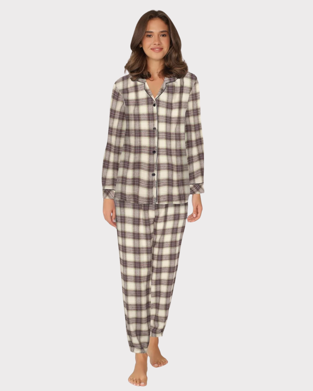 Cotton Flannel Pyjamas-Nattøy-Lady Avenue-Aandahls