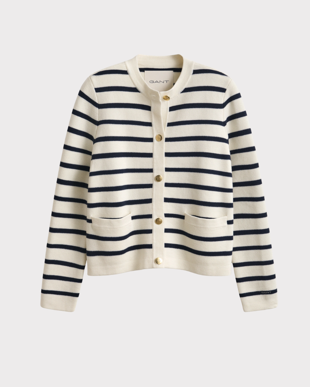 Cotton Knit Jacket-Overdel-Gant-Aandahls