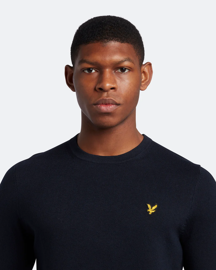 Cotton Merino Crew Jumper-Genser-Lyle & Scott-Aandahls