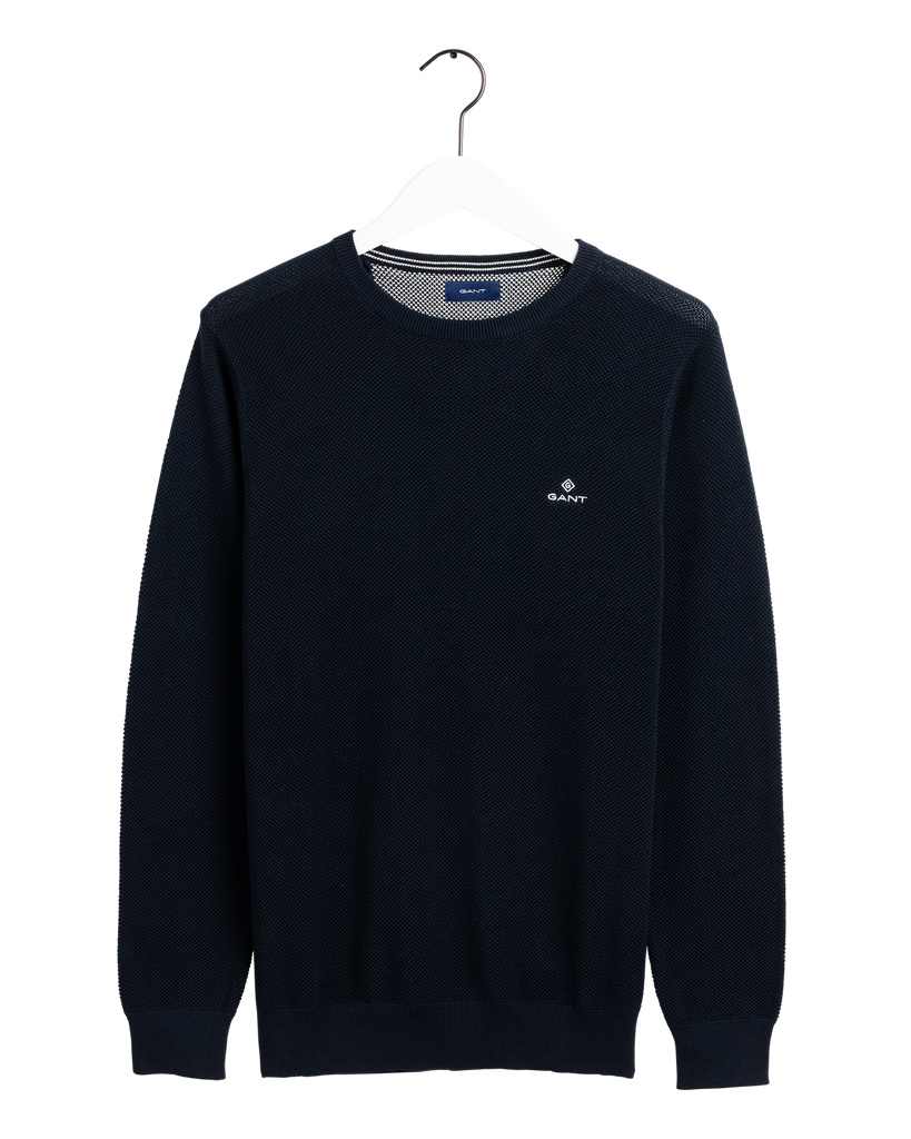 Cotton Pique Crew-Genser-Gant-Aandahls