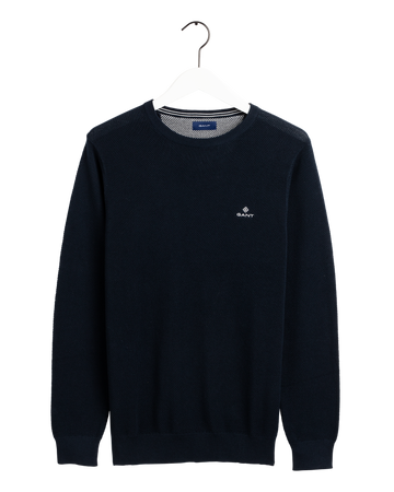 Cotton Pique Crew-Genser-Gant-Aandahls