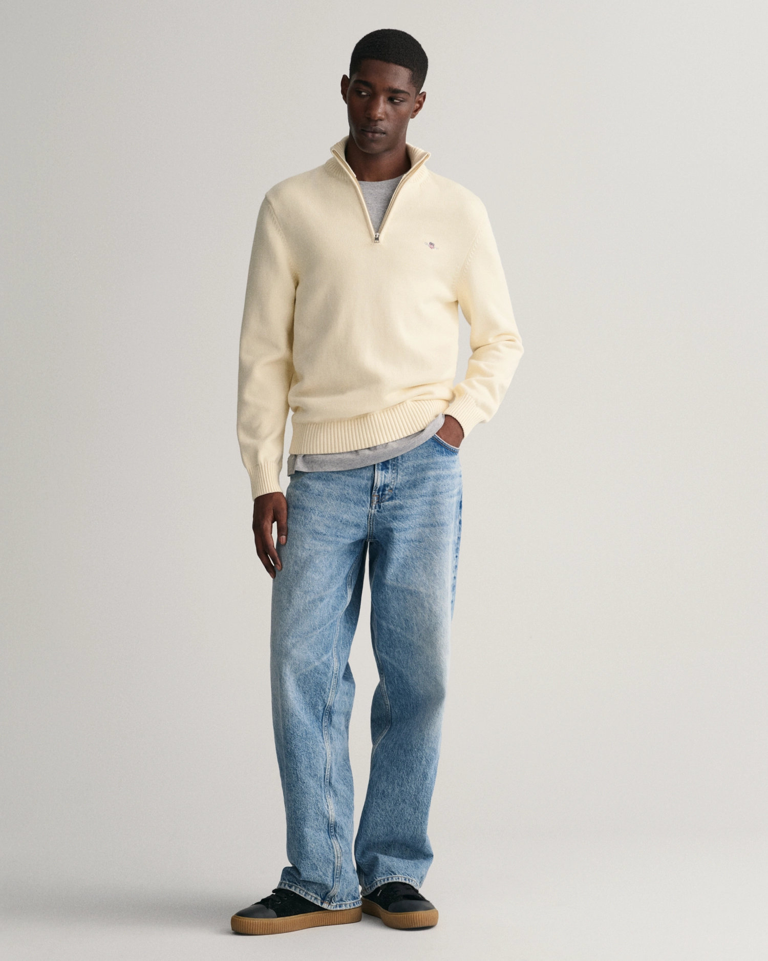 Cotton Wool rib c-neck-Genser-Gant-Aandahls